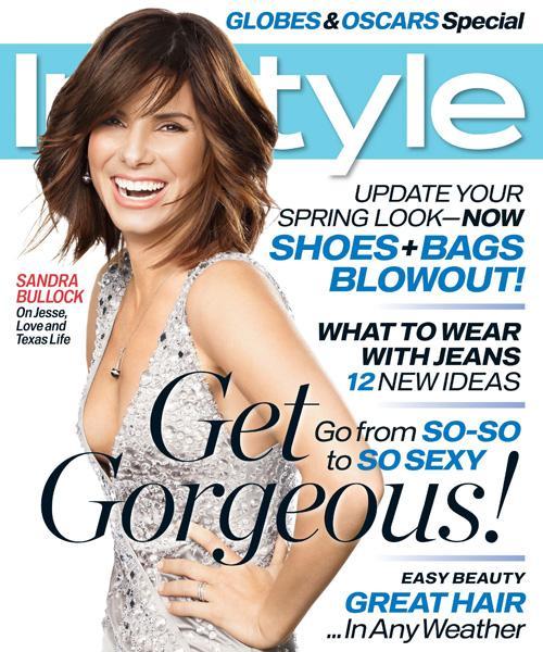 InStyle Covers - March 2007, Sandra Bullock