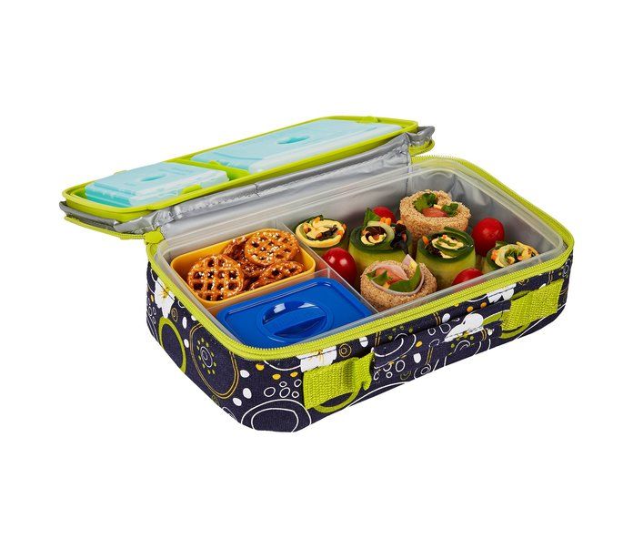 Fit & Fresh Bento Lunch Box Kit with Reusable Ice Packs
