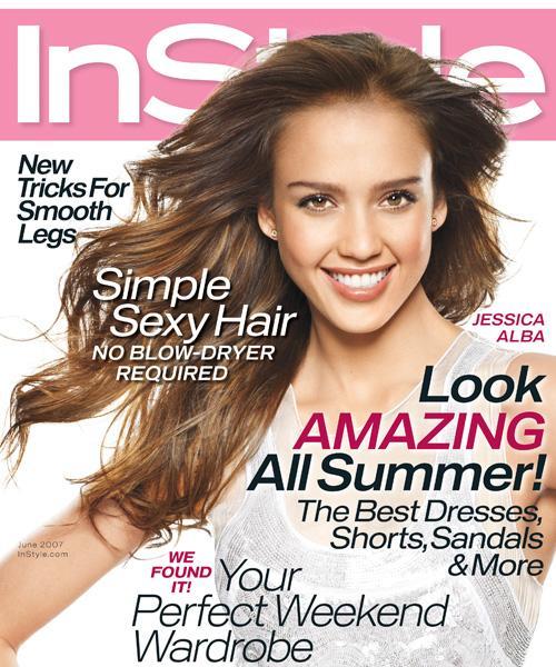 InStyle Covers - June 2007, Jessica Alba