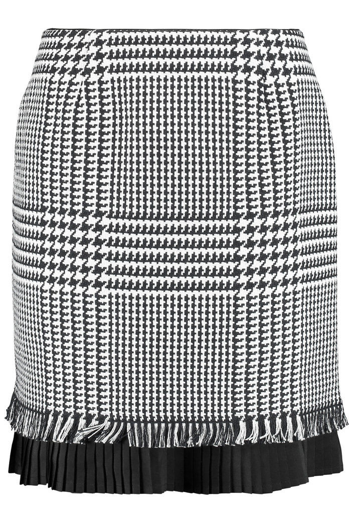 मां of Pearl Phoebe houndstooth cotton mini skirt