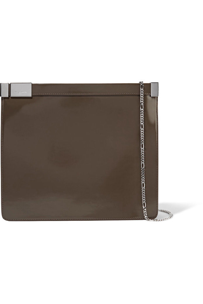 Maison Margiela Glossed-leather shoulder bag