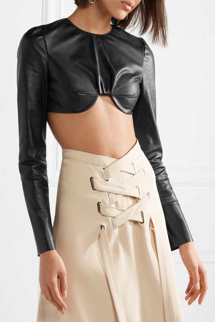 काटा गया leather top