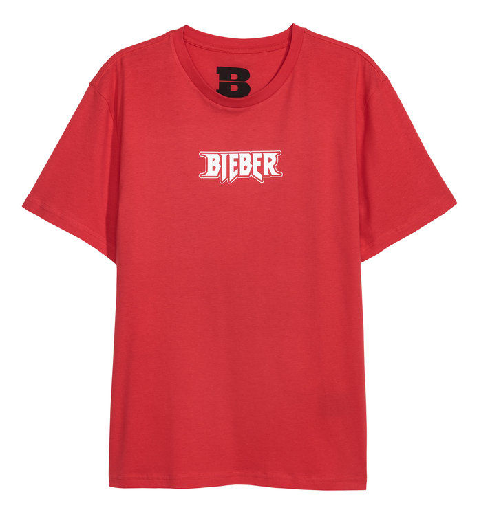 สีแดง Bieber T-Shirt 