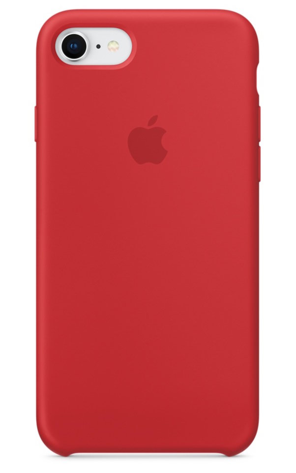 ยางทำจากซิลิคอน (Product) Red Case by Apple 
