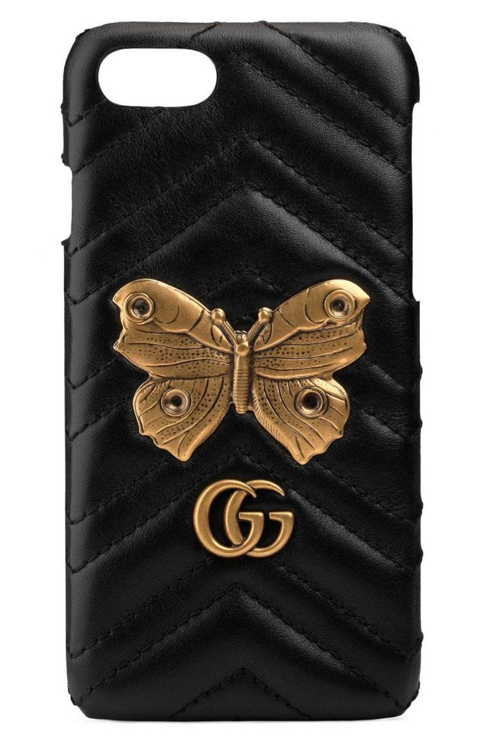 गुच्ची GG Marmont 2.0 Matelassé Leather iPhone 7 Case
