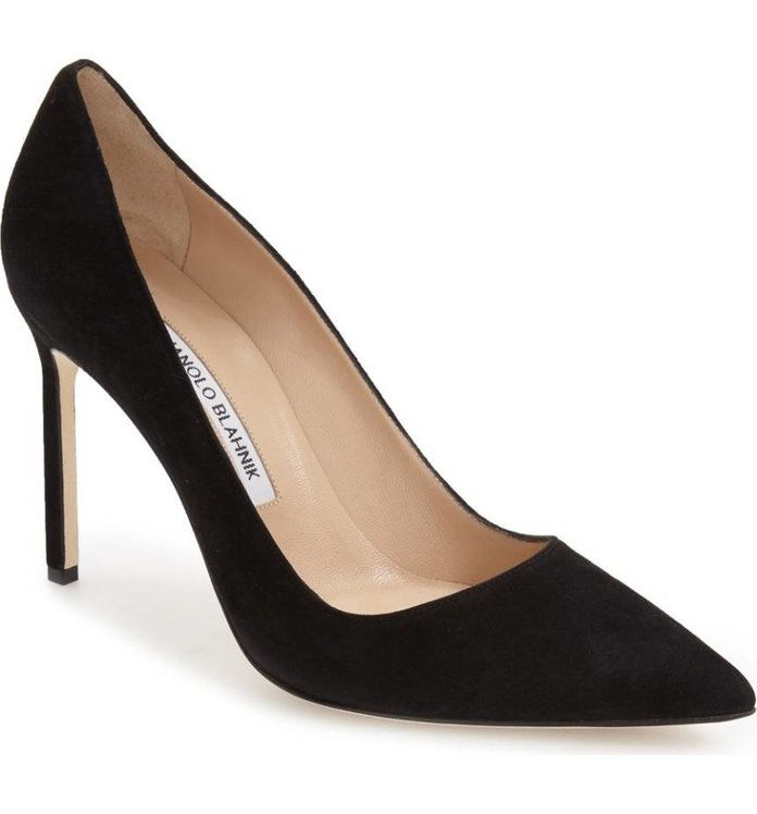 Manolo Blahnik 'BB' Pointy Toe Pump