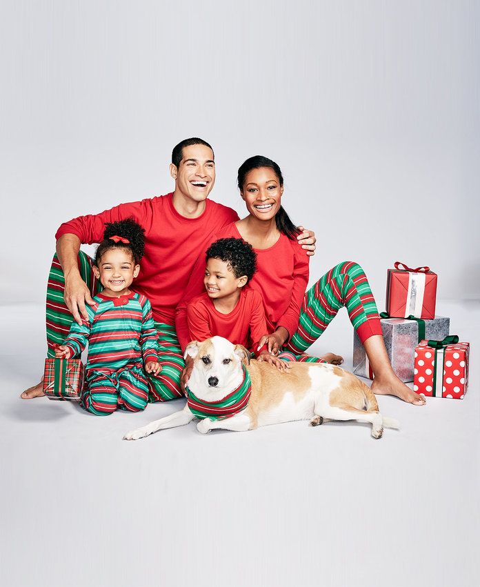 परिवार Pajamas Holiday Stripe Pajama Sets