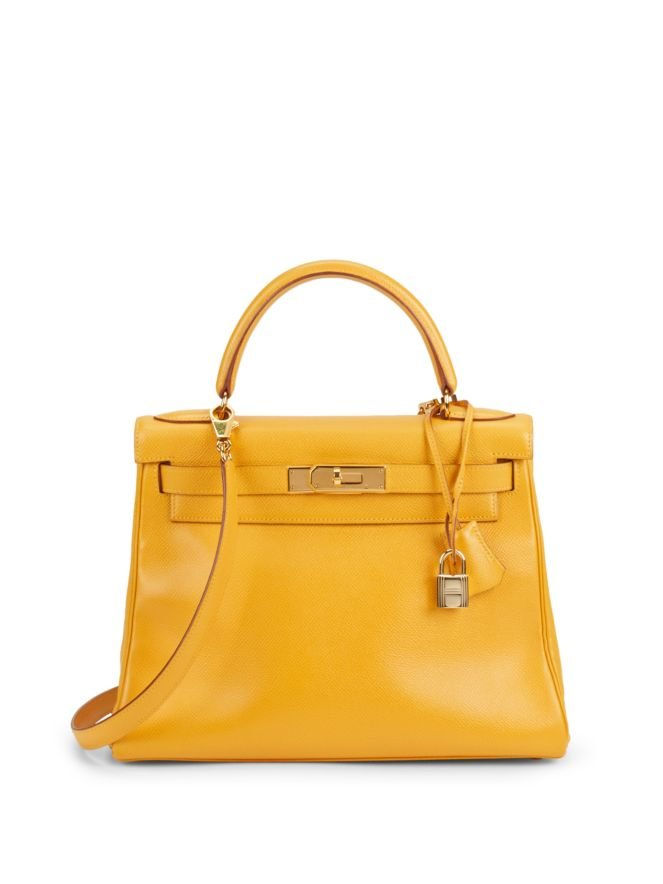 विंटेज Yellow Curchevel Kelly 28cm