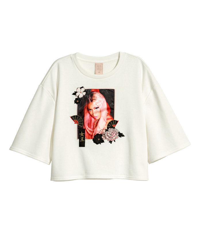 Nicki Minaj x H&M Short Top with Motif