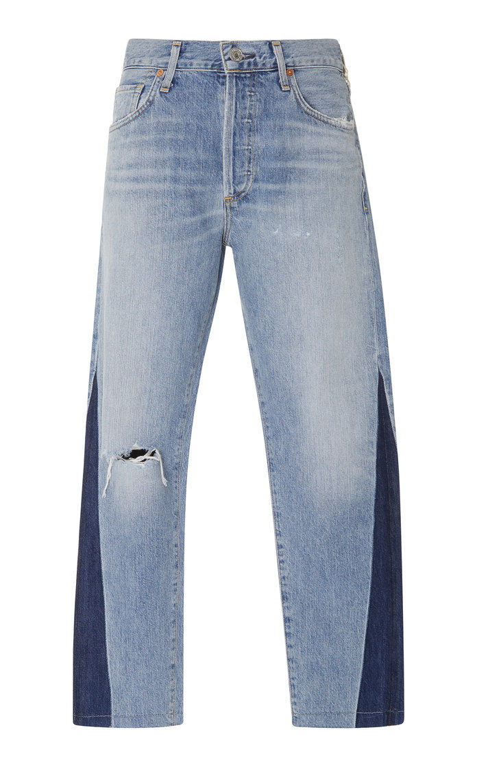 नागरिक of Humanity Liya Cropped High-Rise Straight-Leg Jeans