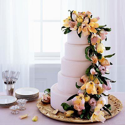 ट्यूलिप decorated cake
